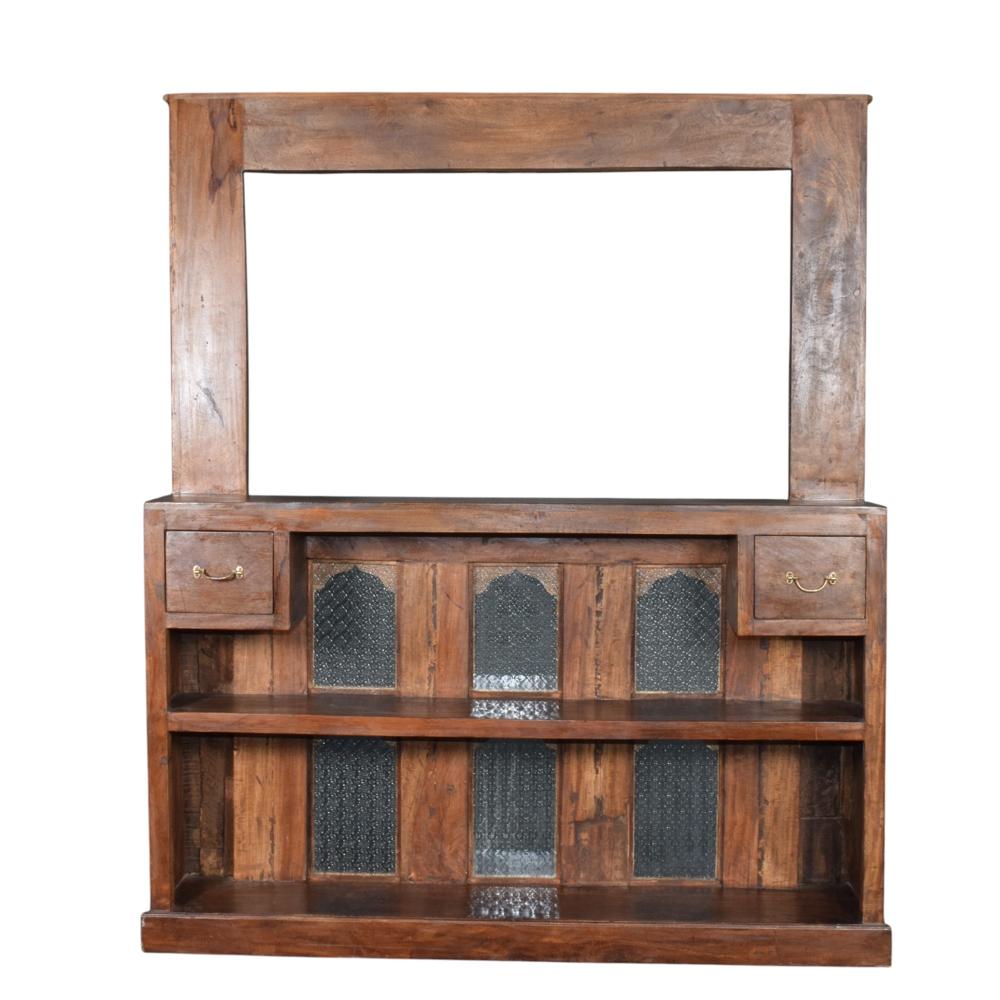 Antique Wooden Reseption Counter - Artwork: Crafted