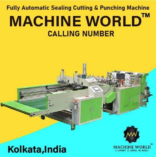 Fully Automatic Biodegradable & Compostable Sealing Cutting & Punching Machine - General Use: Industrial