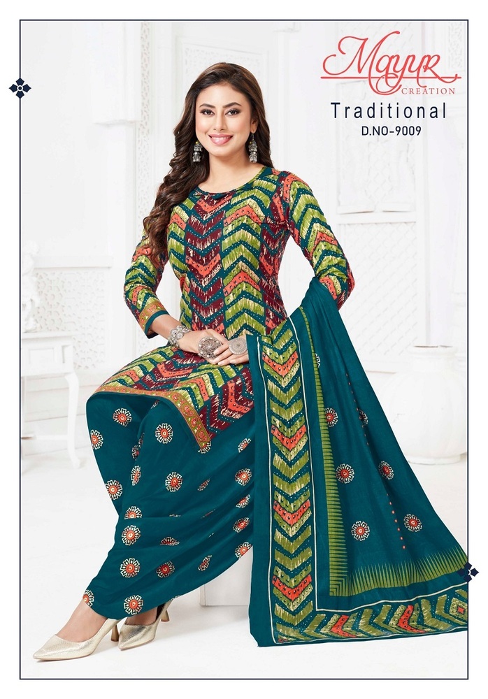 Mayur Traditional Vol-9  Dress Material