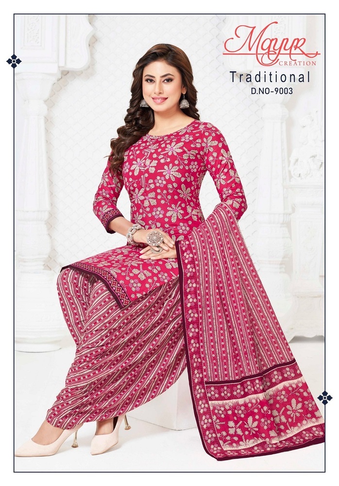 Mayur Traditional Vol-9  Dress Material