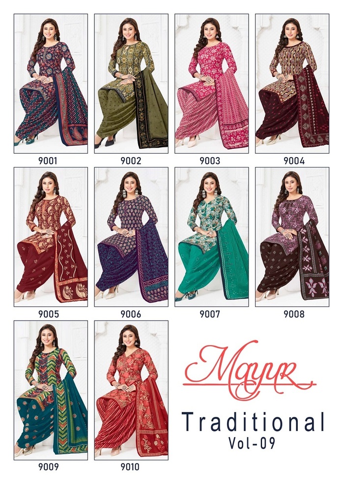 Mayur Traditional Vol-9  Dress Material
