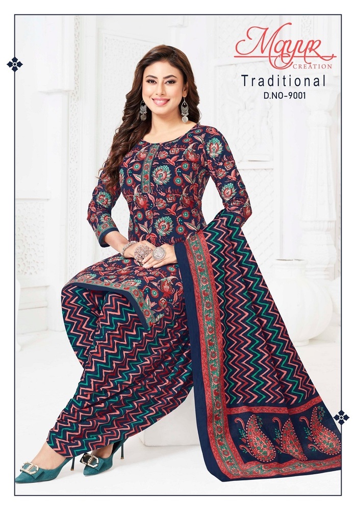 Mayur Traditional Vol-9  Dress Material