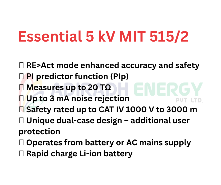 5kV Insulation resistance tester MIT515/2