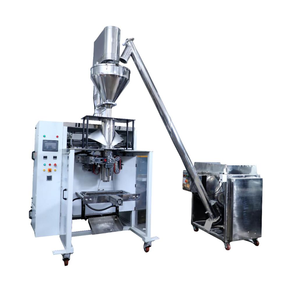Besan Packing Machine - Stainless Steel, Silver Color | Automatic Control With Human Machine Interface, Electric Drive, 220-240 Volt, 1 Year Warranty
