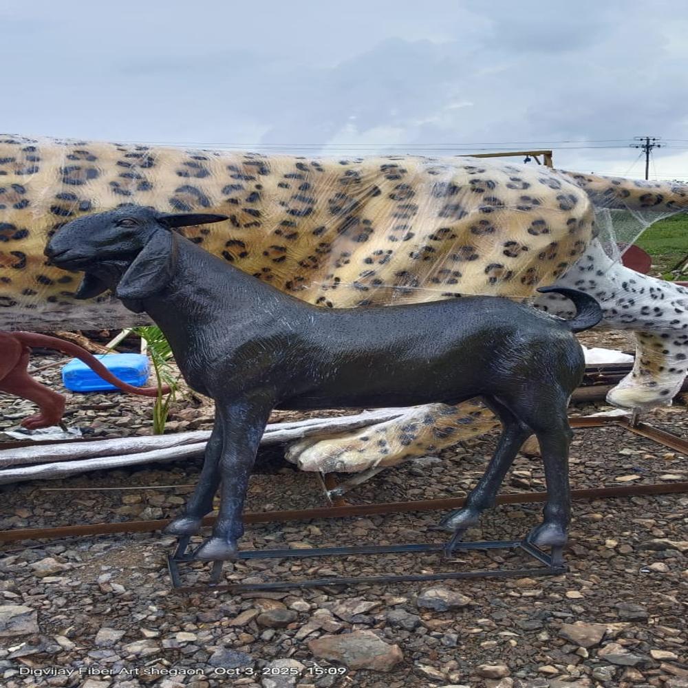 Fiber Goat Statue
