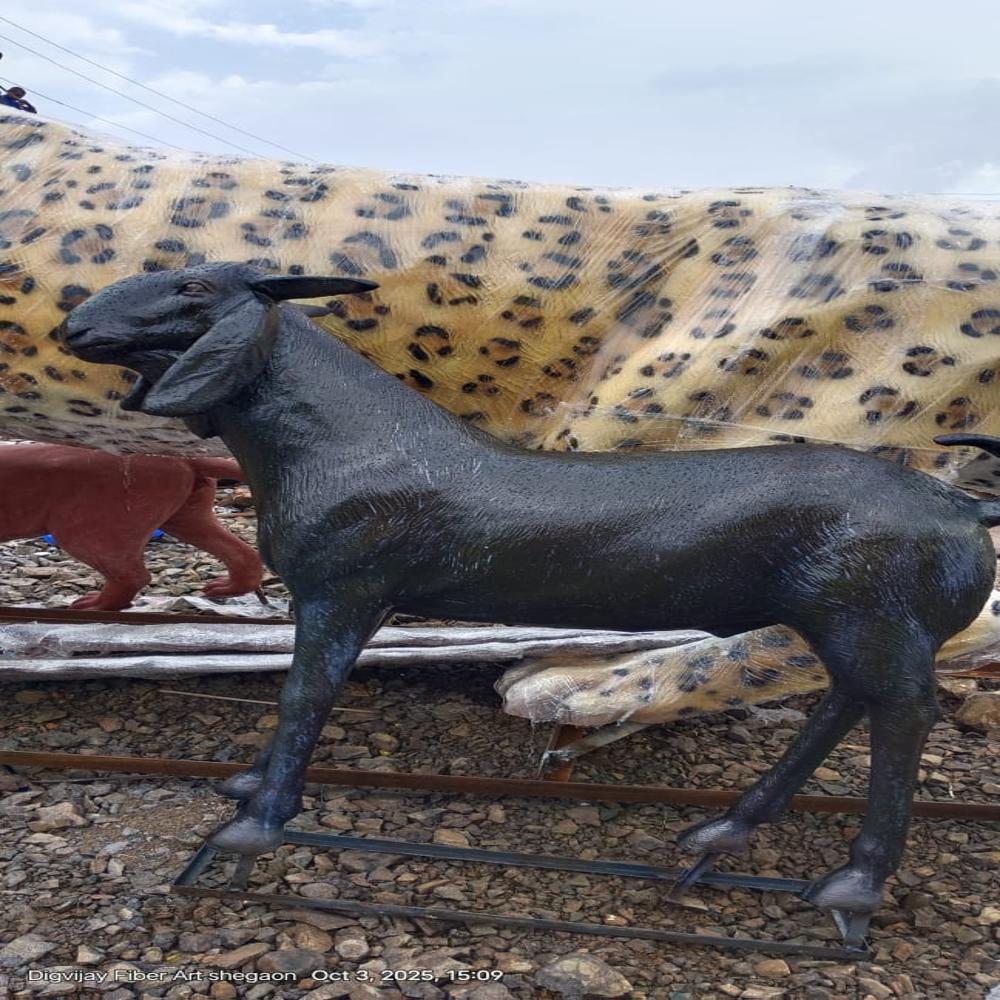 Fiber Goat Statue