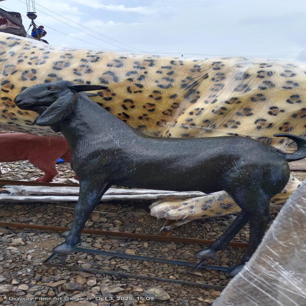 Fiber Goat Statue