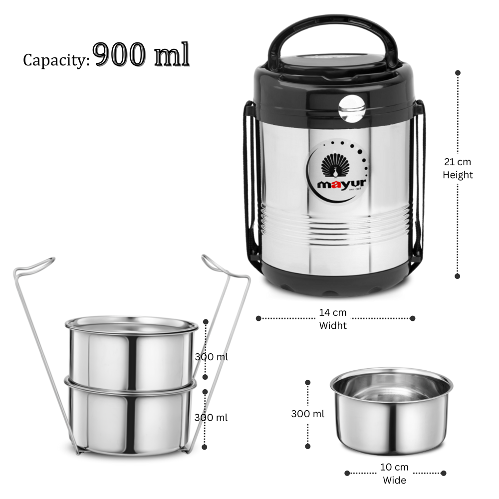 Mayur 3 Container Tiffin