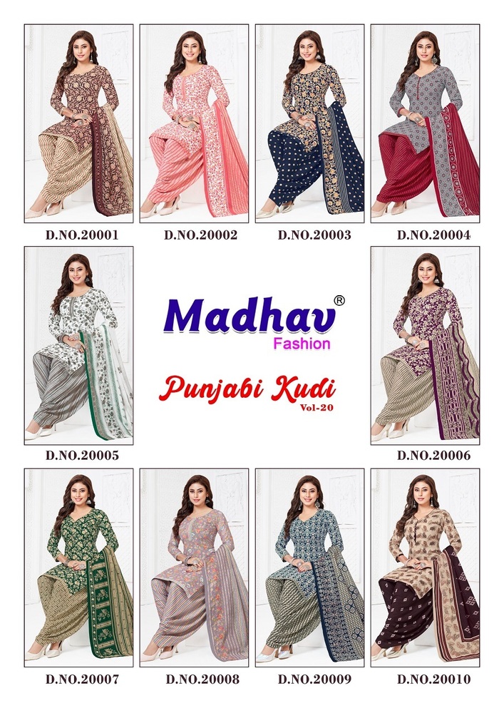 Madhav Punjabi Kudi Vol-20  Dress Material