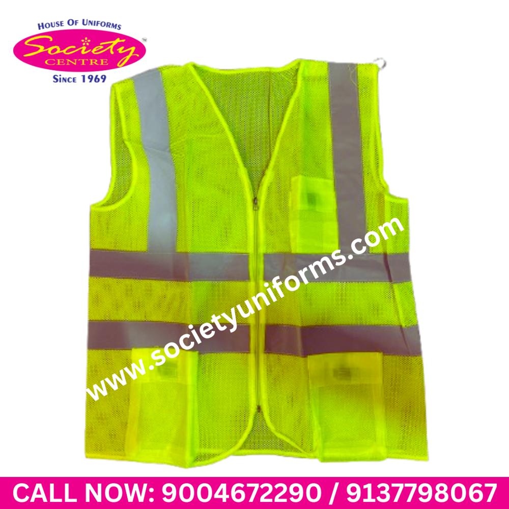 Reflective Safety Jacket - Color: Orange