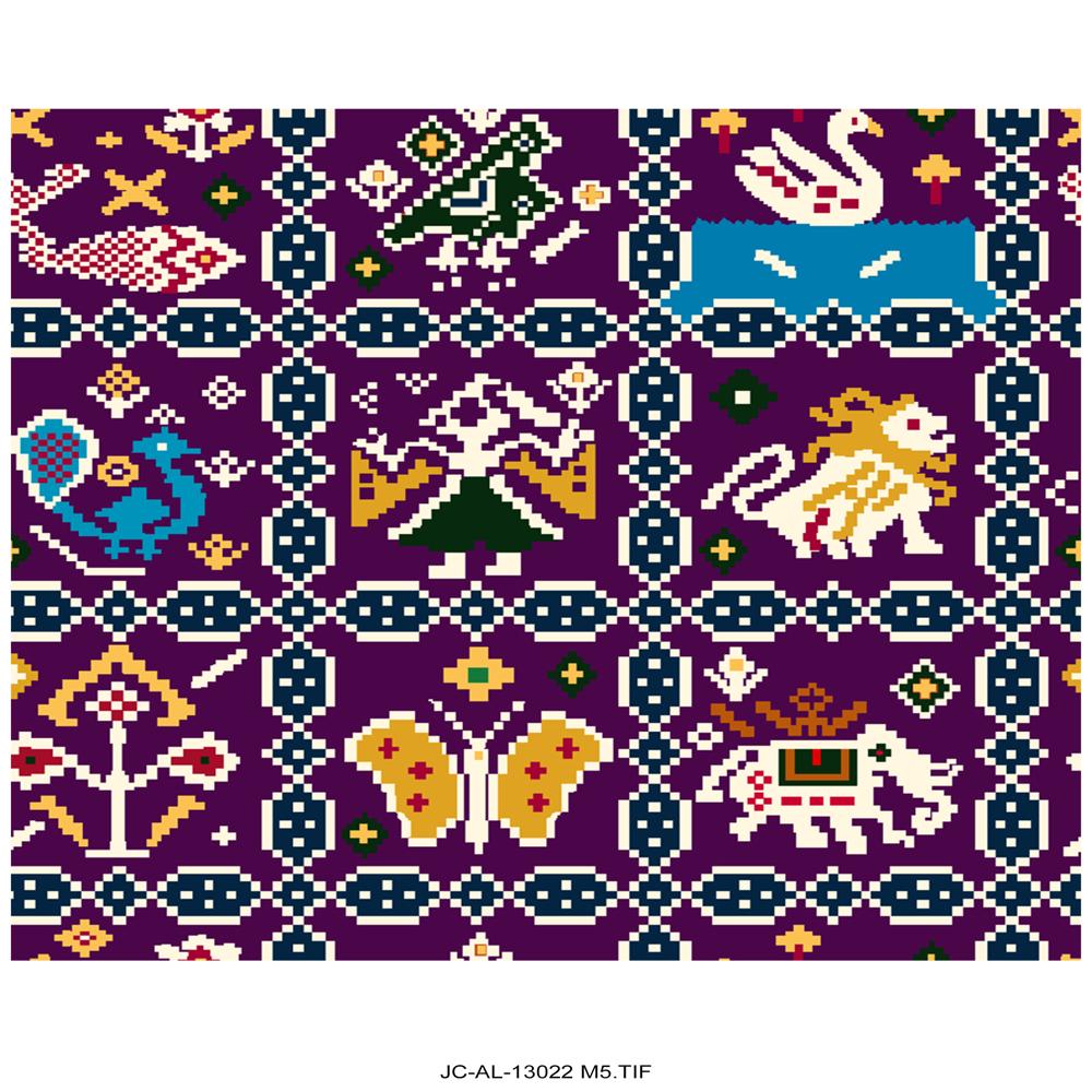 Patola Style Print Fabric - Application: Garment Making