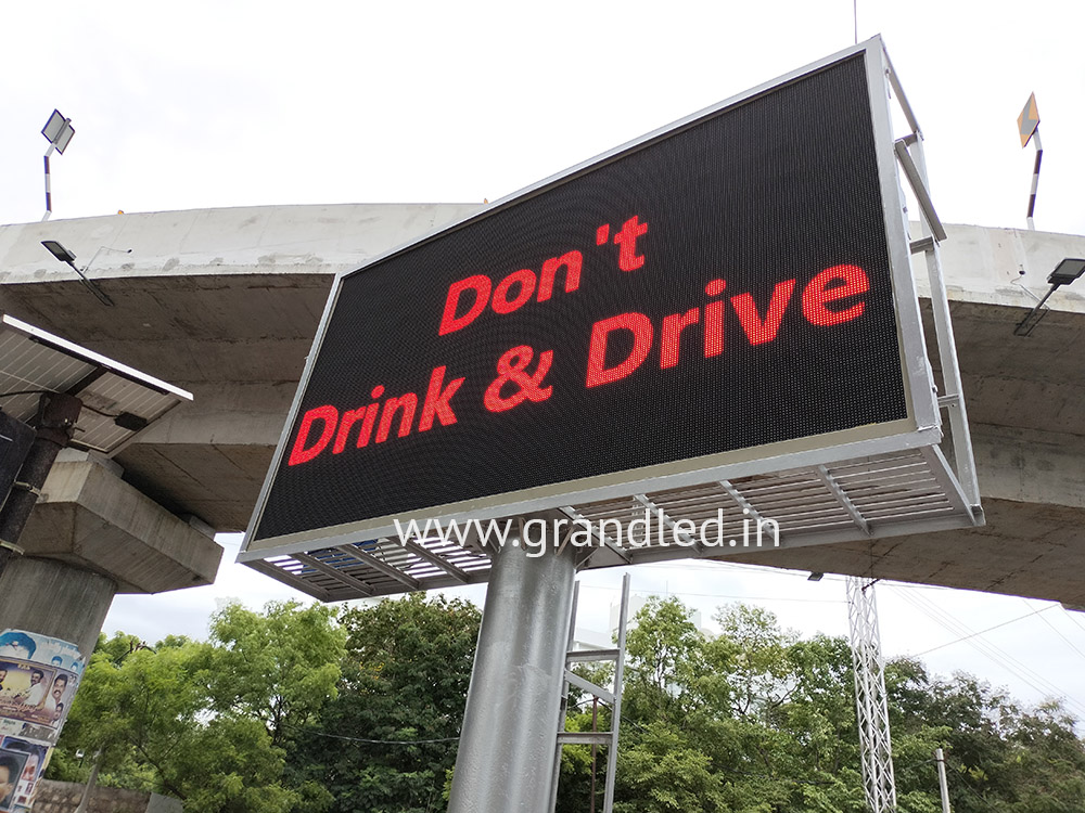 Single Color Variable Message Sign Board