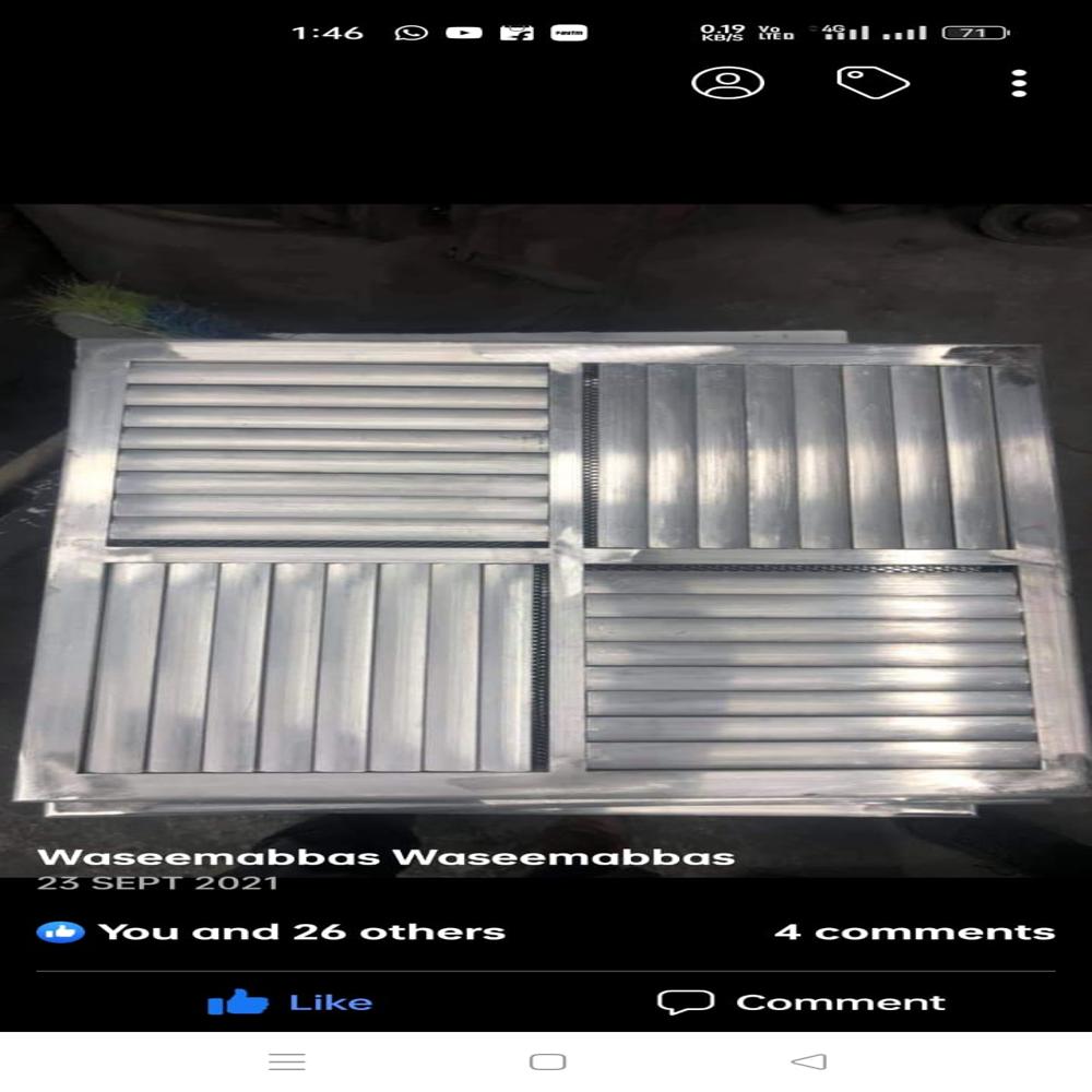 300mm Office Four Way Aluminum Grills