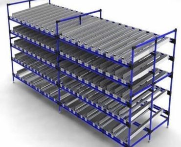 Fifo Roller Racks - Color: Orange & Blue