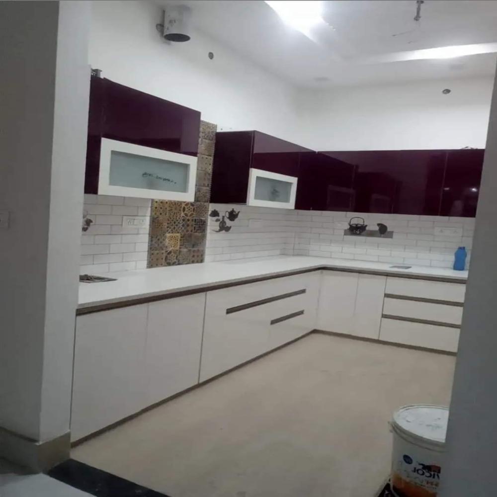 3 Feet L Shape Pvc Kitchen Cabinet