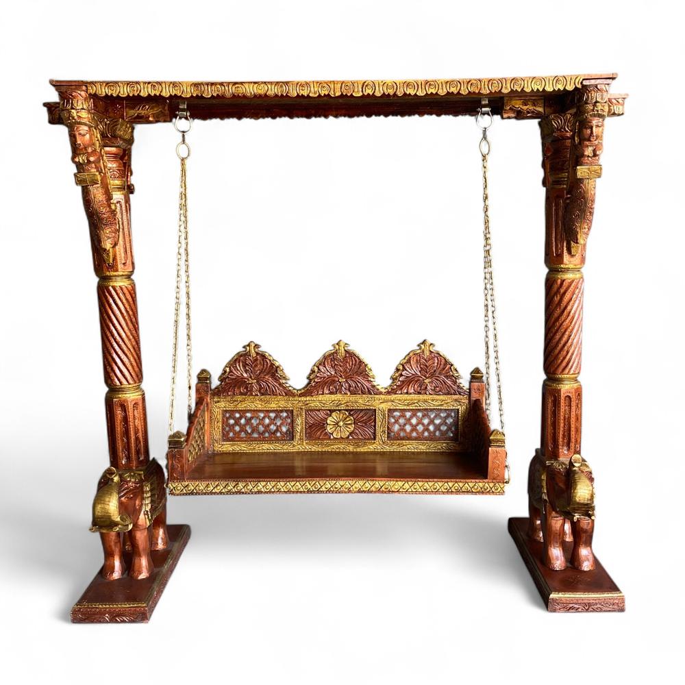 Vintage Wooden Swing - Artwork: Crafted