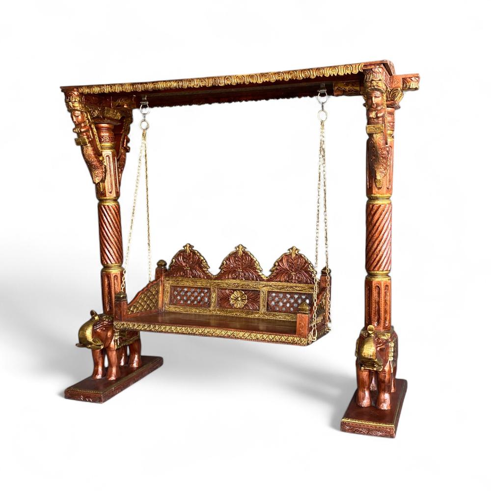 vintage wooden swing