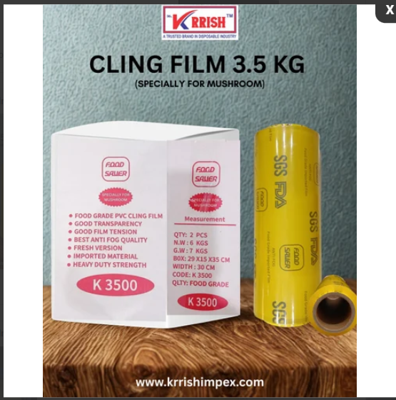 3.5 KG MUSHROOM CLING FILM Best Anti-Fog QUALITY