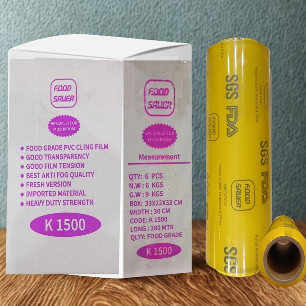 1.5 KG MUSHROOM CLING FILM Best Anti-Fog QUALITY