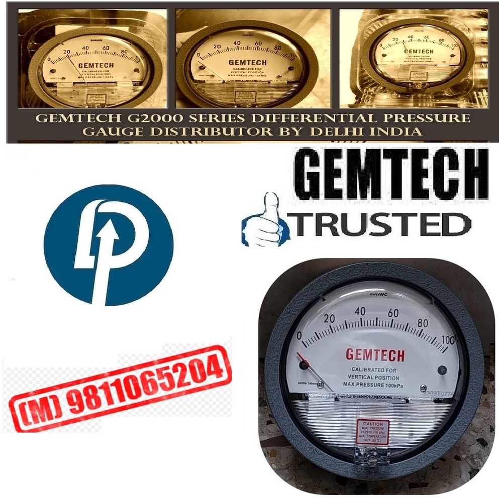 GEMTECH I Differential Pressure Gauge Distributor FROM Kailash Industrial Complex Vikhroli Mumbai 400079