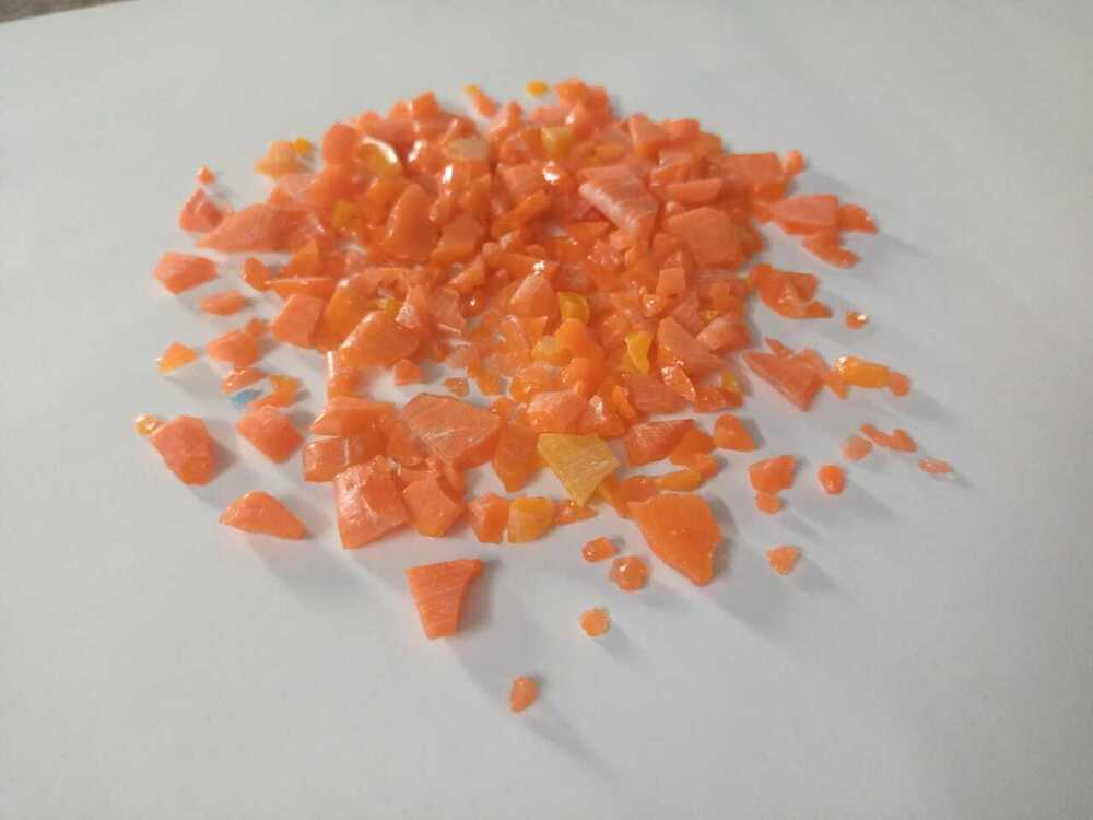 Ruby Red Color Opaque Glass Chips For Terrazzo And Epoxy Flooring
