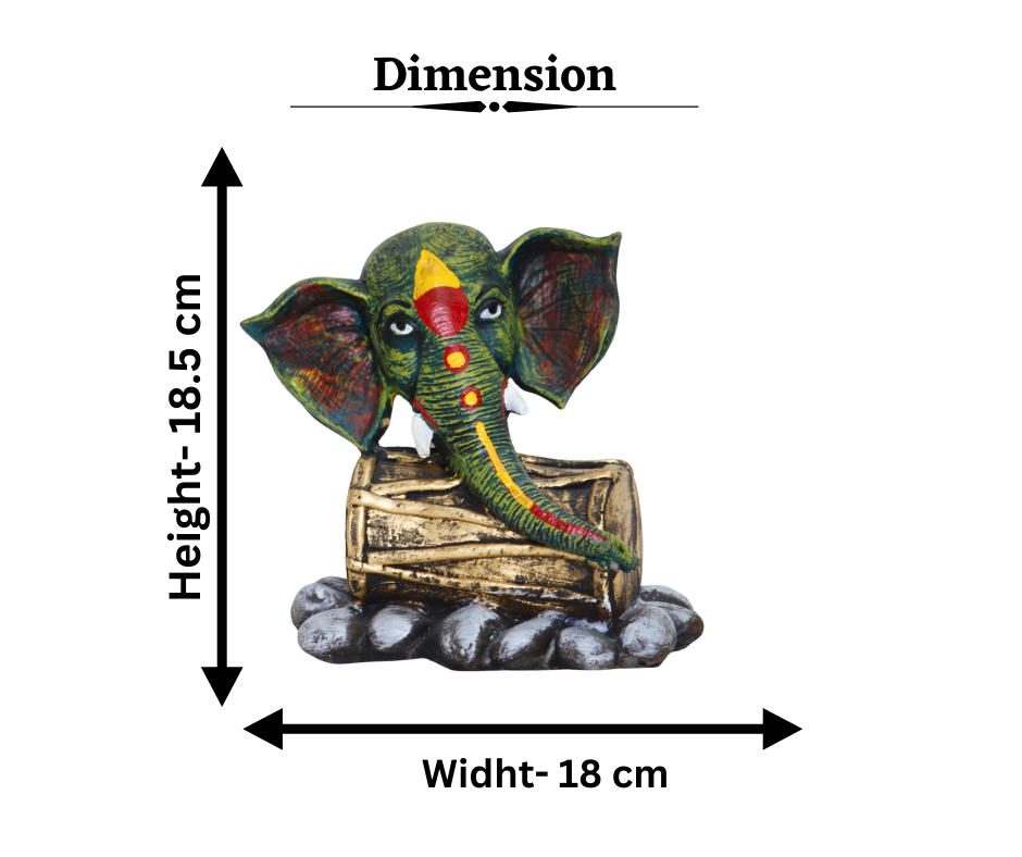 Polyresin Ekdanta Lord Ganesh Statue