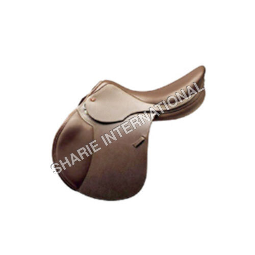 Article No. Si-1007 Jumping Saddle Made With High Quality Indian Leather - Color: Brown