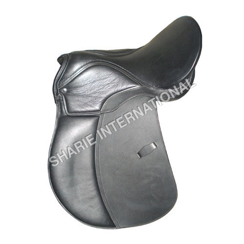 Article No. Si-1080 Dressage Saddle Made With High Quality Indian Leather - Color: Black