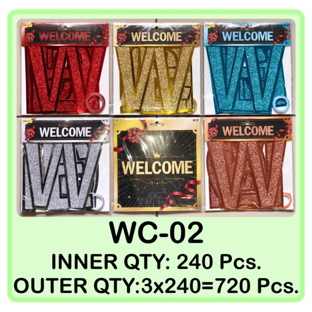 Welcome Glitter Banner