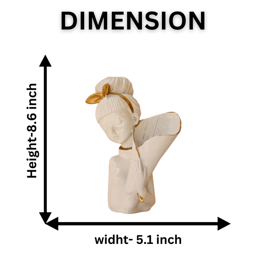 Resin Cute Girl Flower Pot