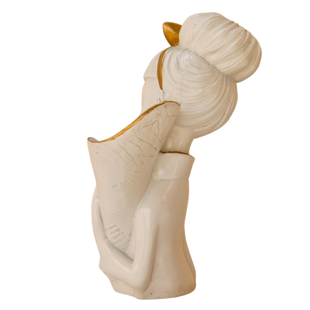 Resin Cute Girl Flower Pot