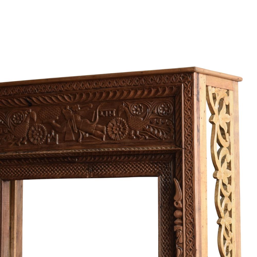 ANTIQUE WOODEN COUNTER