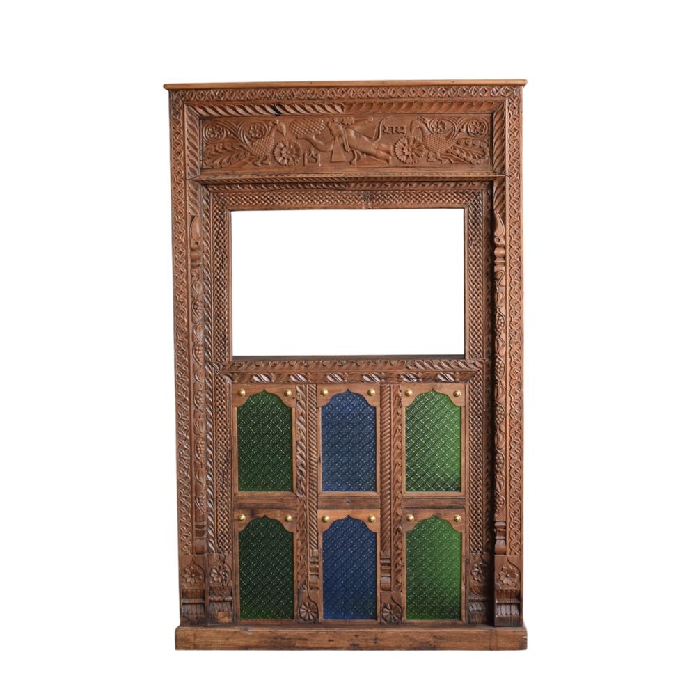 ANTIQUE WOODEN COUNTER