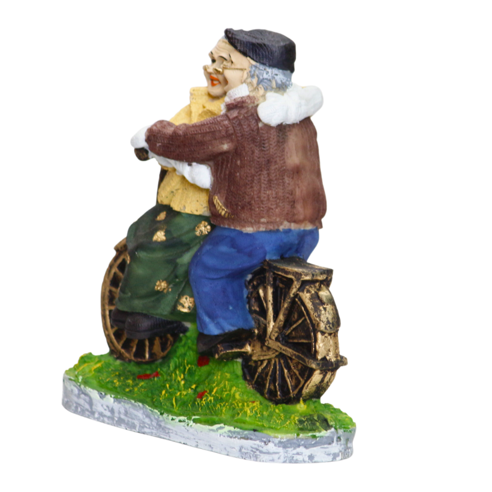 Handicraft Resin Multicolor Couple Showpiece