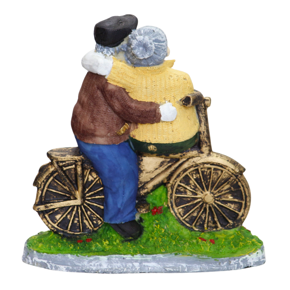 Handicraft Resin Multicolor Couple Showpiece