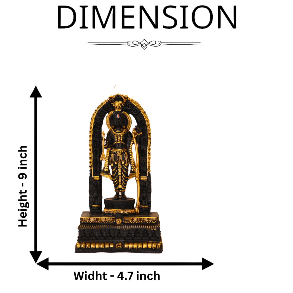 Ayodhya Lord Ram Lalla Statue, Perfect 9 inches