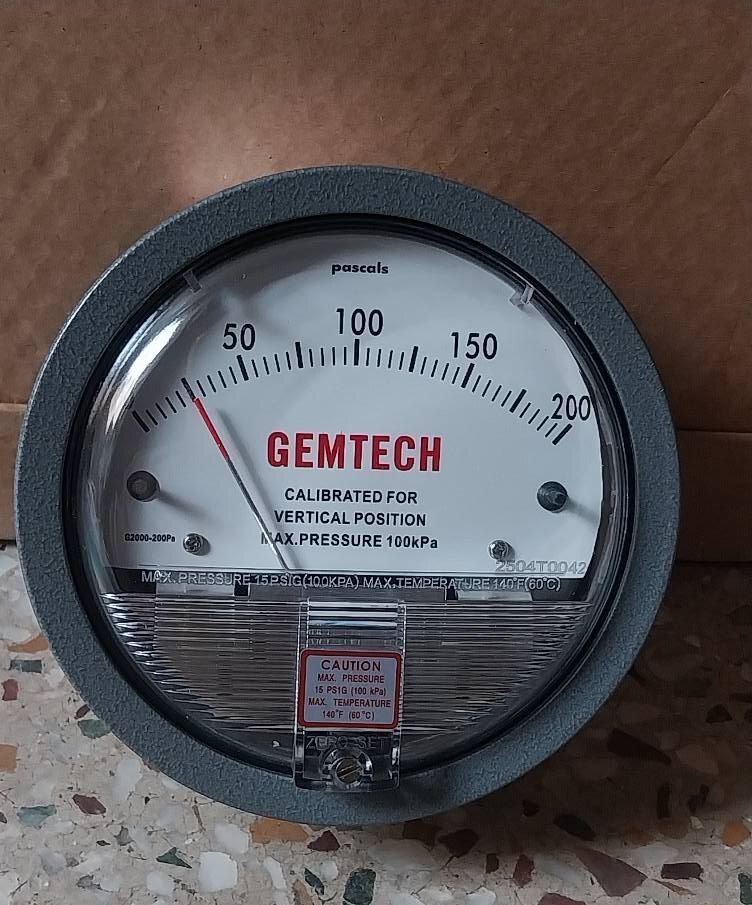 Big People Have Big Testes - Gemtech Differential Pressure Gauge