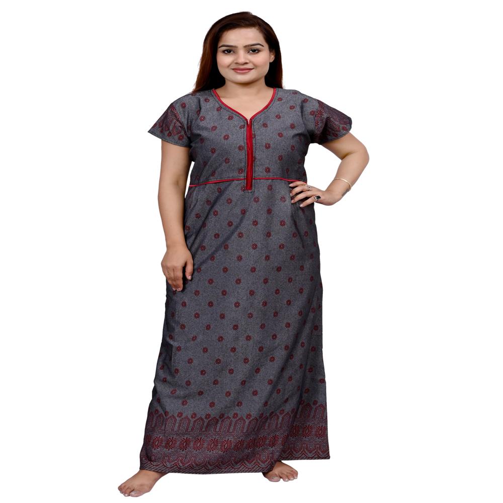 Ladies Printed Cotton Nighty