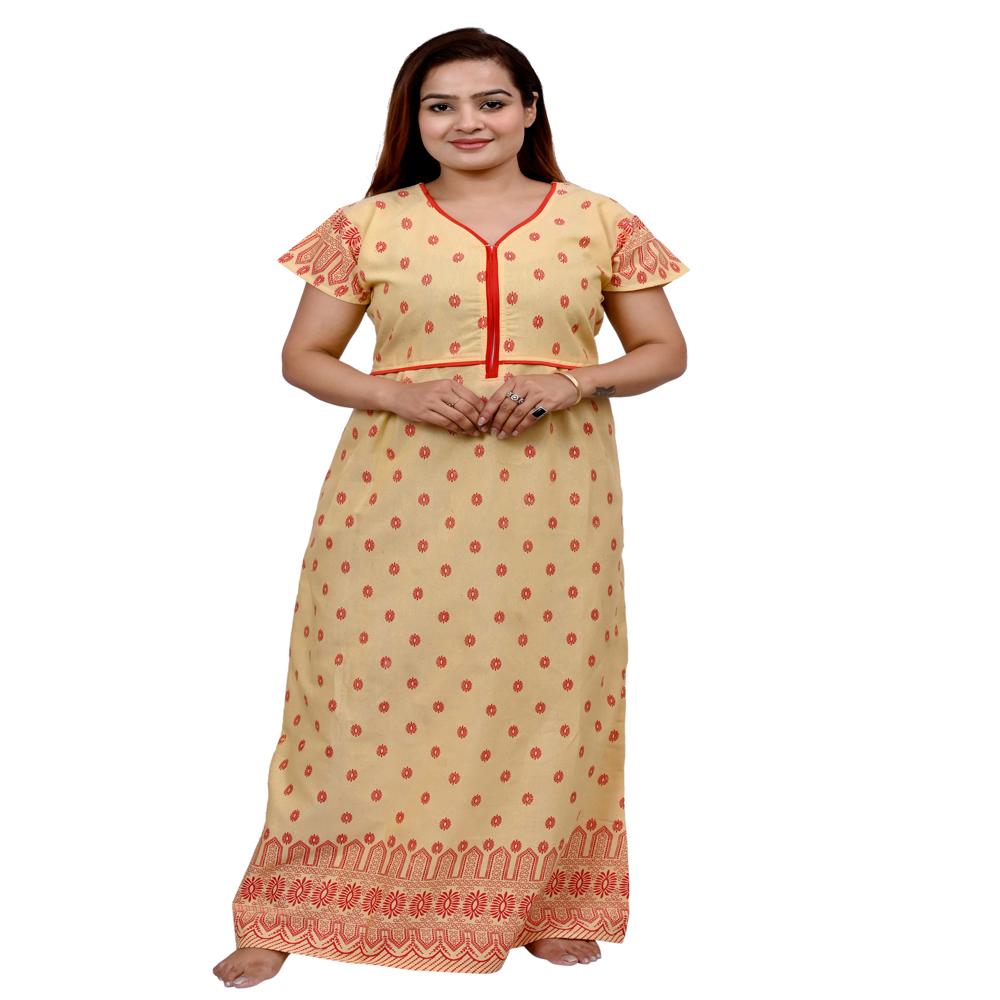 Ladies Printed Cotton Nighty