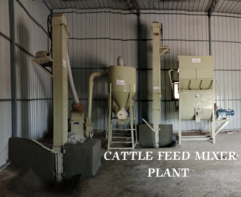 Industrial Cattle Feed Mixer Plant - Color: Multiple