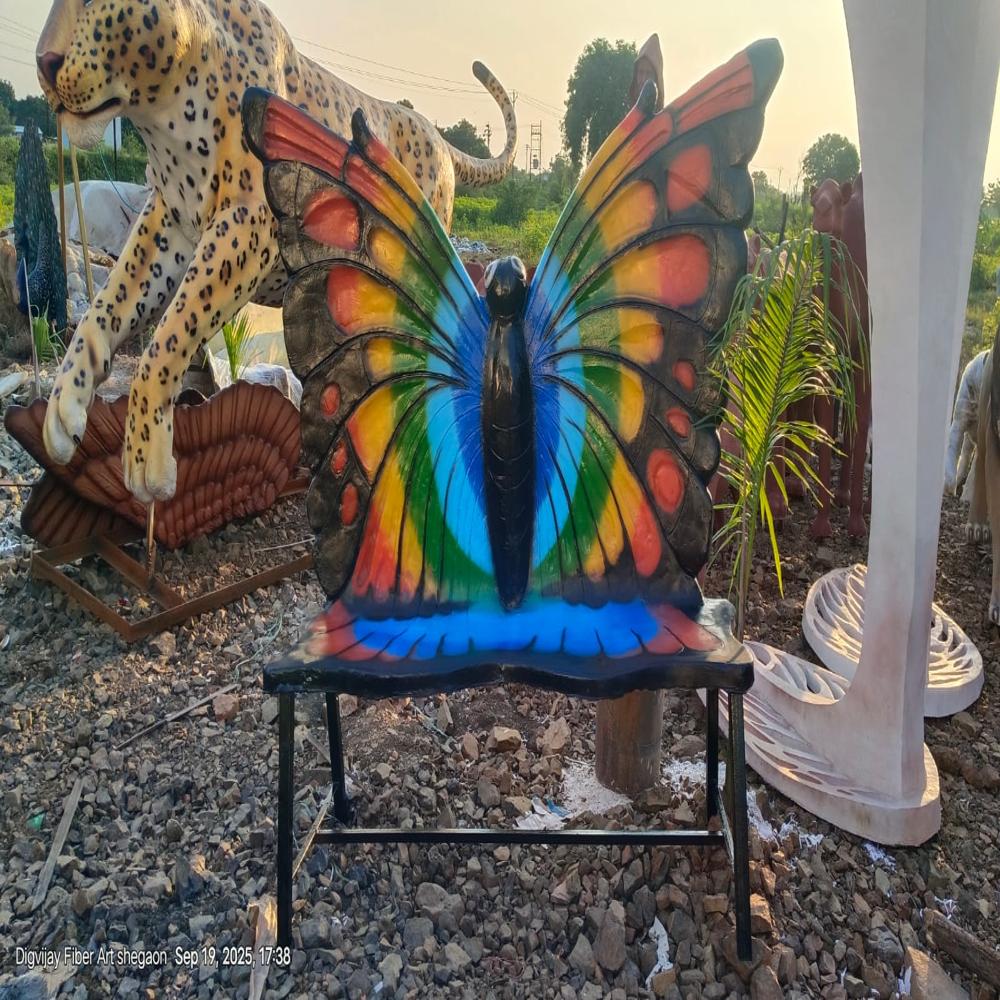 Fiber Butterfly Bench - Color: Multi