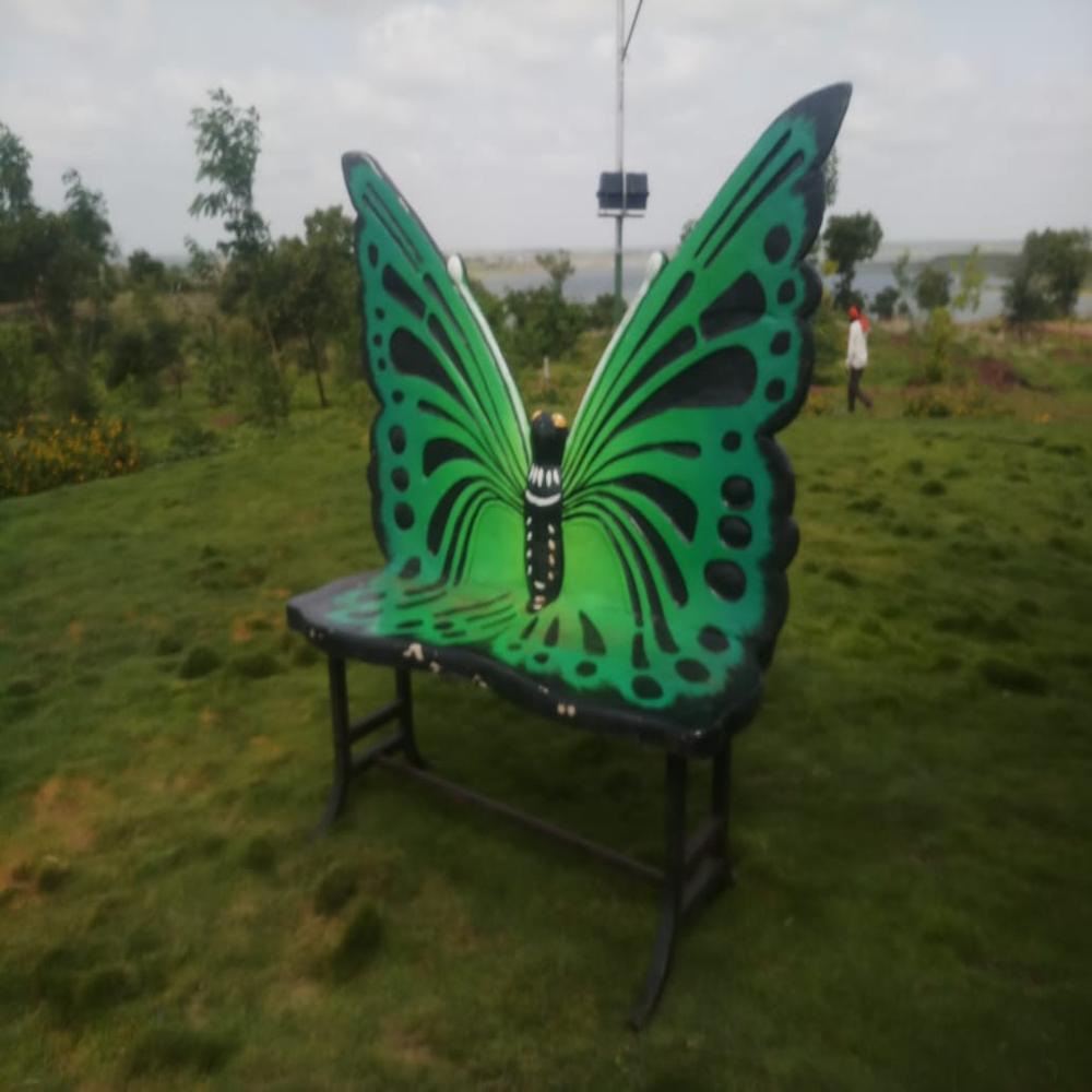 Fiber Butterfly Bench - Color: Multi