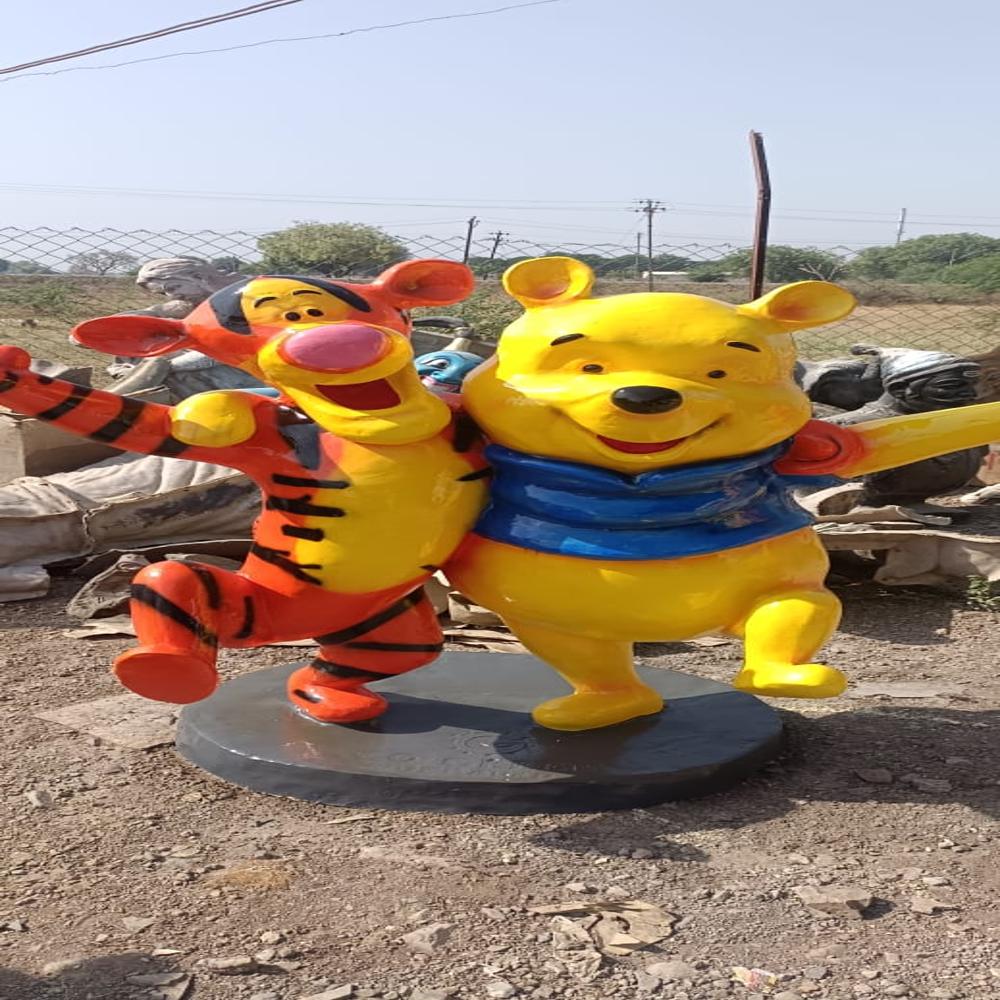 Fiber Cartoon Pig N Tiger