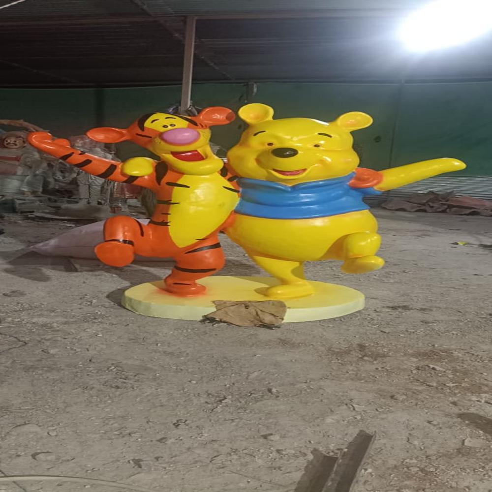 Fiber Cartoon Pig N Tiger