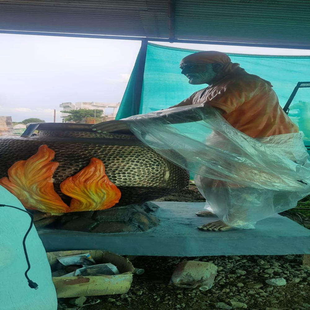 Fiber Saibaba Statue