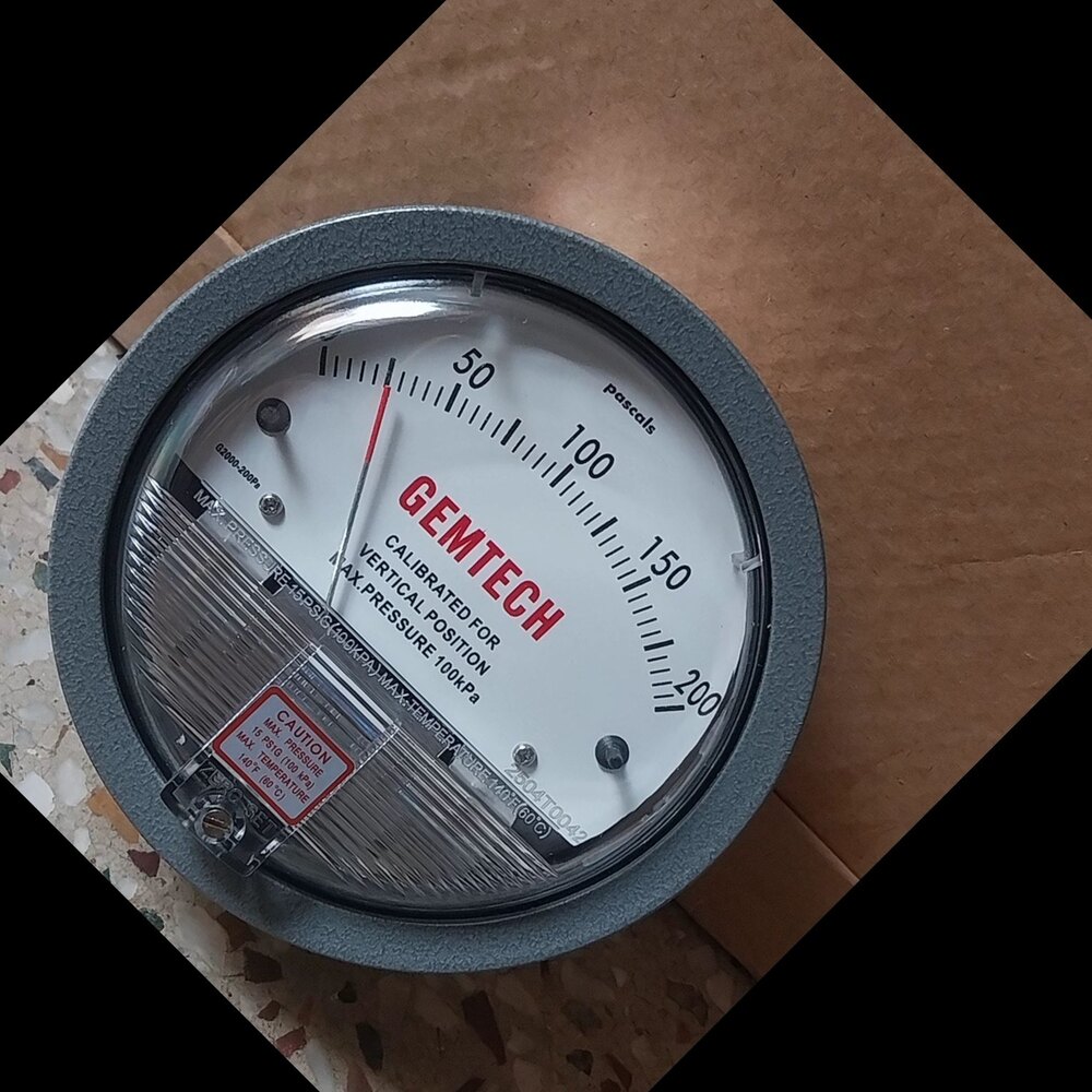 GEMTECH Differential Pressure Gauge Distributor For Damji Shamji Industrial Complex Kurla Maharashtra 400070