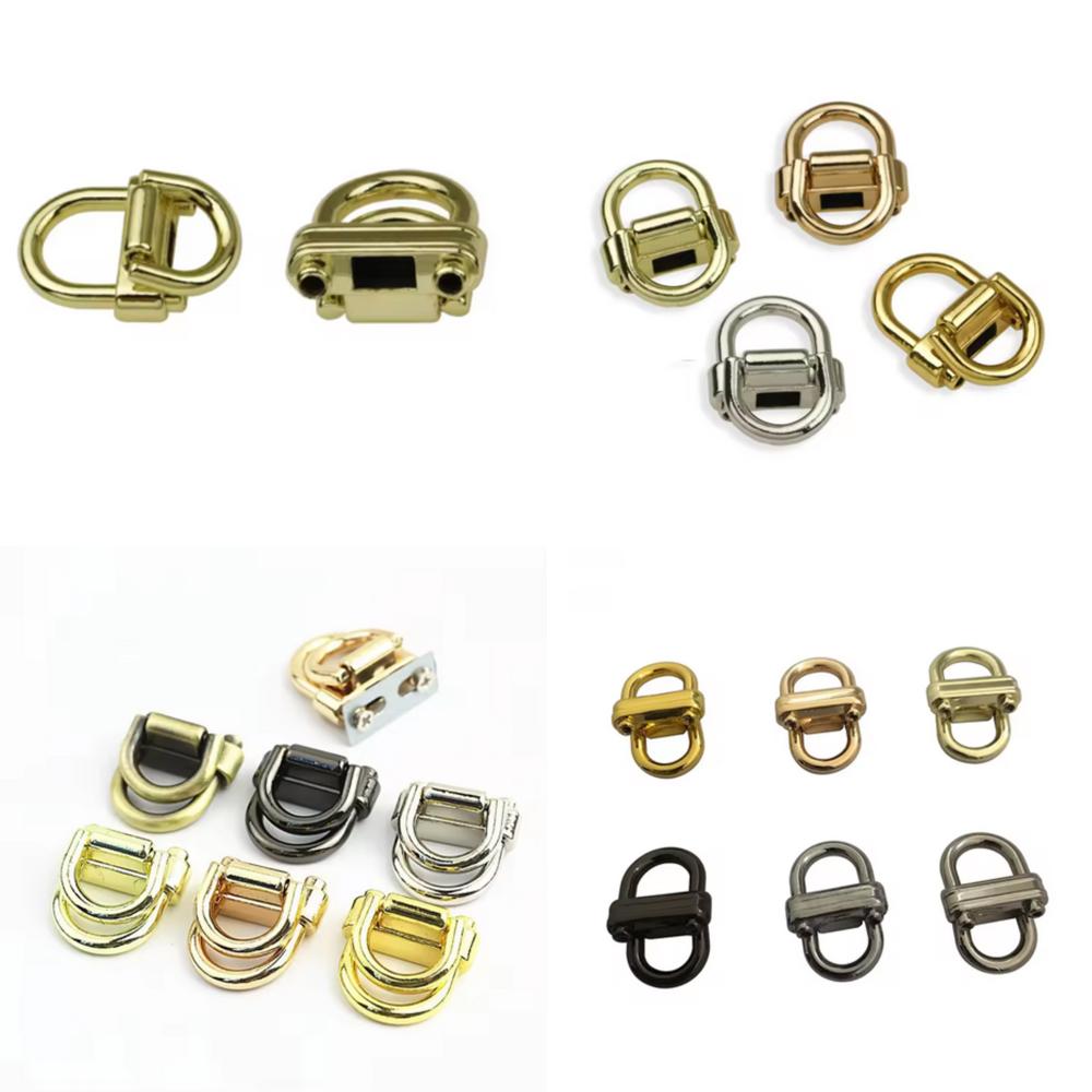 Metal Buckle Strap with Double D-ring for Wallets