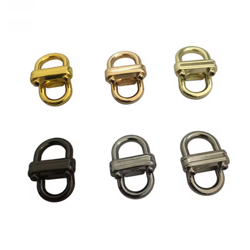 Metal Buckle Strap with Double D-ring for Wallets