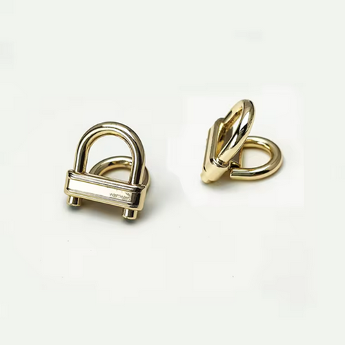 Metal Buckle Strap with Double D-ring for Wallets