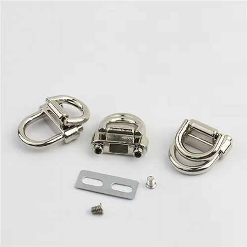 Metal Buckle Strap with Double D-ring for Wallets